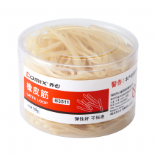 齊心 B3511 乳膠圈 100g 黃色