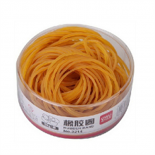 得力 3214 橡胶圈皮筋 50g/筒 （单位：筒） 黄