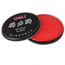 得力 9859 快干印台 直径85mm （单位：只） 红
