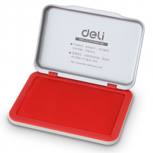 得力 9891 印台印泥 56ｘ90mm (单位:只) 红色