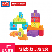 费雪美高20粒大颗粒 早教益智积木数字学习套装DLH85
