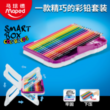 马培德彩色铅笔12色小精灵彩铅套装油性彩铅儿童绘画铅笔绘画用品