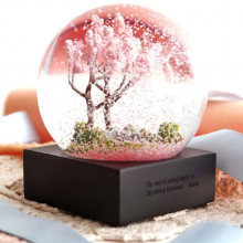 春夏秋冬雪花水晶球 闺蜜结婚礼品创意家居摆件家居饰品生日礼物