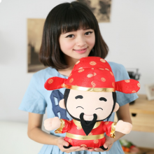 招财进宝吉祥物小财神爷毛绒玩具公仔玩偶布娃娃婚庆礼物小礼品