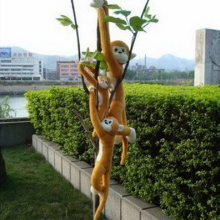 毛绒玩具猴子 长臂猴  手上有魔术粘  可发声
