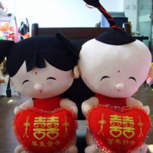 供应 情侣娃娃 婚庆娃娃 金童玉女 压床娃娃婚庆喜庆公仔