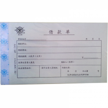 成文厚凭证/单据 借款单丙式-107