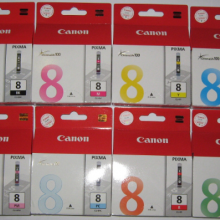 佳能墨盒CLI-8BK CLI-8C CLI-8M CLI-8Y CLI-8PC CLI-8PM CLI-8G CLI-8R