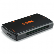 飚王（SSK）SCRM059 风行 多合一读卡器 TF/SD/CF USB3.0 黑色