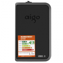 爱国者（aigo）HD806 4TB 移动硬盘 USB3.0 黑色