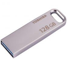  东芝（TOSHIBA）128G 随闪U363 金属U盘 USB 3.0 银色读速120MB/