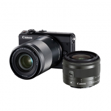 佳能(Canon) EOS M100 微单双镜头套机（15-45+55-200）（黑）