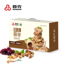 首农干果礼盒果礼尊享坚果A款礼盒1700g混合坚果果干组合团购优惠