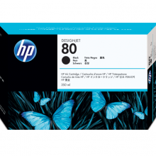 惠普HP 80,350 毫升黑色墨盒(OS)
