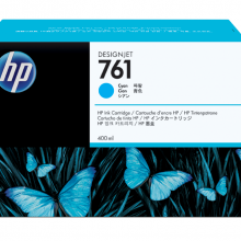 惠普HP 761 400 毫升青色 Designjet 墨盒(OS)