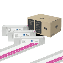 惠普HP 81 680 毫升品红色染料墨盒（每包装 3 个）(OS)