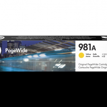 惠普HP 981A 黄色原装 PageWide 墨盒