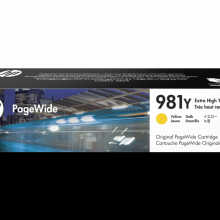 惠普HP 981Y 超高印量黄色原装 PageWide 墨盒