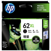 惠普HP 62XL 高印量黑色原装墨盒