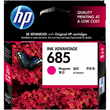 惠普HP 685 号品红色墨盒