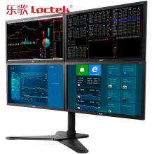  乐歌（Loctek）D2Q 四屏电脑显示器支架/桌面架/转架(自由旋转/