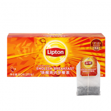 立顿Lipton 茶叶 焕醒英式早餐红茶50g*25