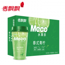 香飘飘奶茶 Meco蜜谷 果汁茶 泰式青柠口味400ml 15杯