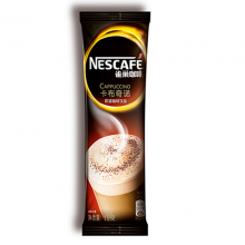 雀巢（Nestle）卡布奇诺 速溶咖啡 19gX12条(内含可可粉0.25g*12包)