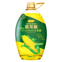 金龙鱼 食用油 非转基因 压榨植物玉米油5L