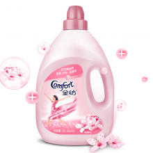 金纺 衣物柔顺剂 护理剂 柔软护型防静电 淡雅樱花香味4L