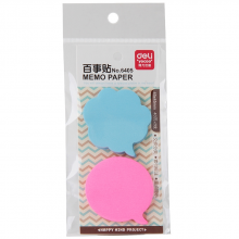 得力 6405 百事贴 45ｘ45mm/40页ｘ2pcs/opp吊袋 (单位:包) 混色