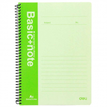 得力 7684 螺旋本螺旋本笔记本 A5/80页 （单位：本） 混色