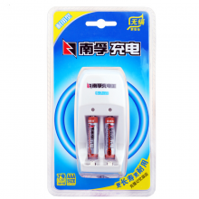 南孚(NANFU)7号充电电池2粒 镍氢耐用型900mAh 附充电器 适用于玩具车/血压计/血糖仪/