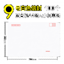 白色信封袋票工资袋A4白色9号/100g(100个)