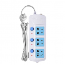 公牛（BULL）新国标分控插座/插线板/插排/排插/接线板/拖线板 GN-B3043 4位分控全长1