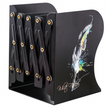 南国书香书立学生可伸缩书立架文艺大号收纳铁盒简易桌上书立书架NG3050C