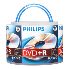  飞利浦（PHILIPS）DVD+R光盘/刻录盘 16速4.7G 手拎乖乖桶桶装50