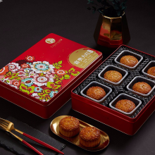 香港锦华 月饼礼盒 510g 富贵大红月饼礼盒