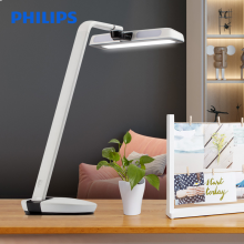 飞利浦（PHILIPS） LED台灯 国A级护眼台灯 工作学习卧室床头灯上新-四档触摸调光雪晶白轩扬