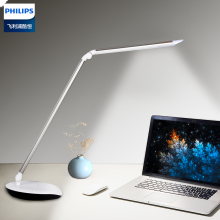 飞利浦（PHILIPS）台灯led护眼学习书桌儿童阅读灯学生卧室床头宿舍节能72007四档调光银色
