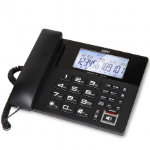 得力（deli） 799录音电话机 座机 固定电话欧式办公录音固话录音座机799黑色