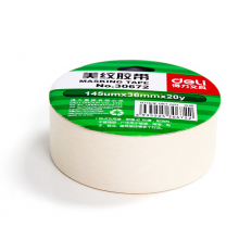 得力（deli）胶带美纹纸胶带装修遮蔽带贴膜无痕纸单卷装36mm*18.3m30672