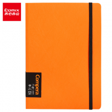 齐心(Comix)A6 80张 PP面办公笔记本子/记事本/创意软抄本Compera原味系列C7012橙