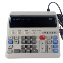 夏普（SHARP）CS-2122H 银行计算器 金融财会插电计算器电脑按键荧光屏
