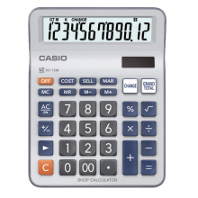 卡西欧（CASIO）MC-12M/DC-12M 找零机 高识别度大键盘 找零功能计算器DC-12M中号
