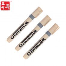 五千年（WUQIANNIAN）白板笔可擦易擦笔办公文具黑色红色蓝色绿色10支/盒w-017黑色【10支/盒】