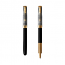 派克（PARKER）卓尔系列 光影格纹金夹签字笔/宝珠笔