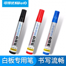 可得优（KW-triO） BB-03办公多色白板笔/记号笔/马克笔/会议笔/可擦笔黑色12支/盒