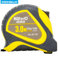 可得优（KW-triO）3m钢卷尺测量卷尺双刻度磁性头双制动刚皮条卷尺3米GC-30【3m】