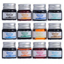 英雄（HERO）钢笔/签字笔非碳素染料型钢笔墨水9008彩色墨水系列12色装